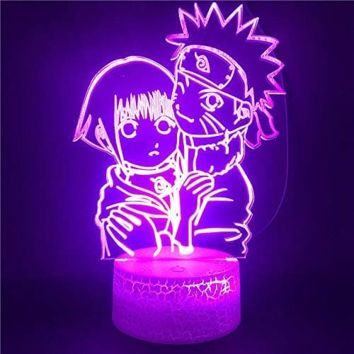 Naruto Kakashi Uchiha Sasuke 3D Illusion Natlampe Sm