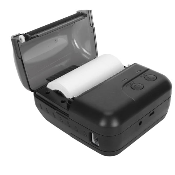 80mm Mini Termisk POS-skrivare Handhållen Bluetooth Kvittoskrivare Ficksskrivare för Cab Order Office  100‑240V
