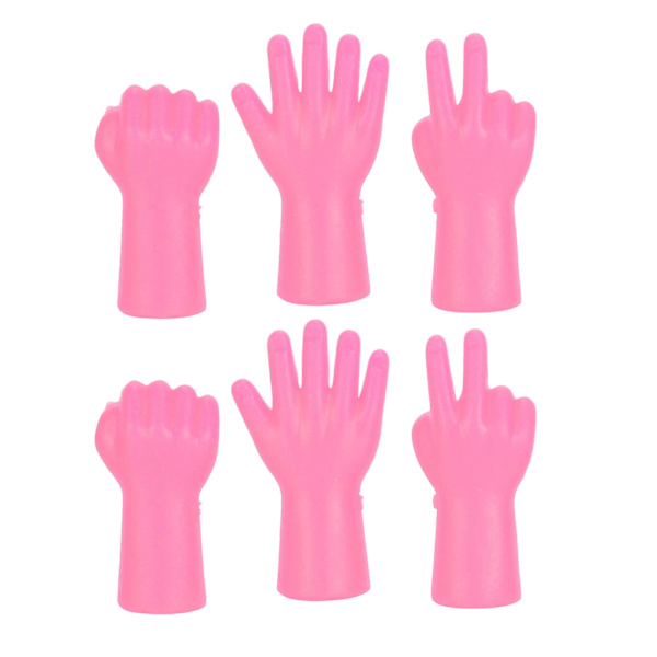 6 stk nålebeskyttelse skridsikker sweater pin beskytter strikning forhindre tab af nåle tilbehør (rose rød)