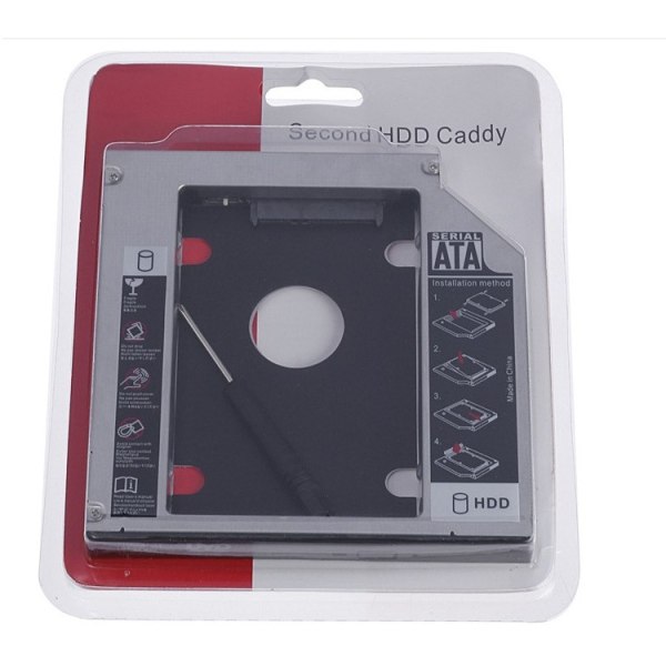 12,7 mm bærbar SATA3 optisk drev harddisk bay SSD solid state drev beslag