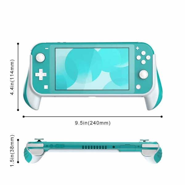 Greppfodral Kompatibelt med Nintendo Switch Lite, Bekvämt Grey