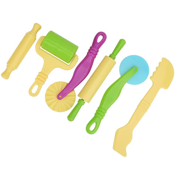 6 stk. Plastic Clay Dough Modeling Tool Børn Uddannelsesmæssig Læring DIY Kit