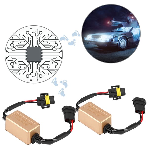 1 Par C16 LED Forlygte Dekoder Enhed Anti-Flimmer Modstande Fejl Canceler