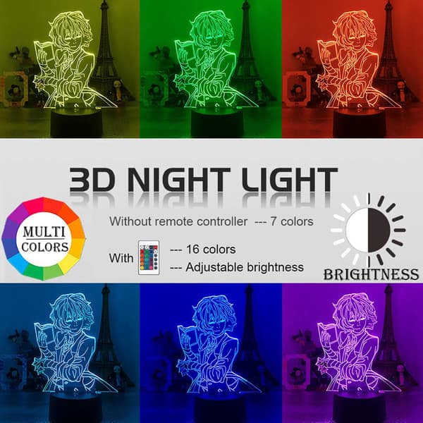 3D Illusionslampe Five Night Game Gaver Legetøj Indretning LED Nat