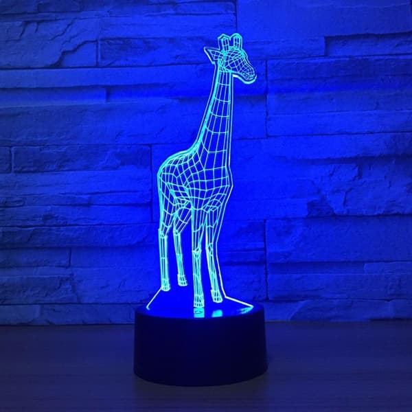 Dyr Giraf 3D Natlampe Touch LED Bordlamper 7