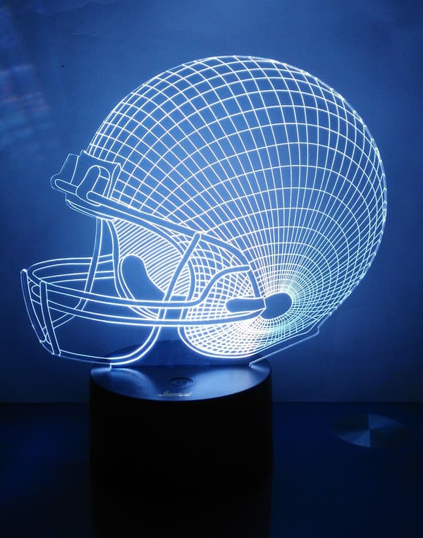 3D Natlampe LED Illusionslampe Sengelampe Bordlampe, AT