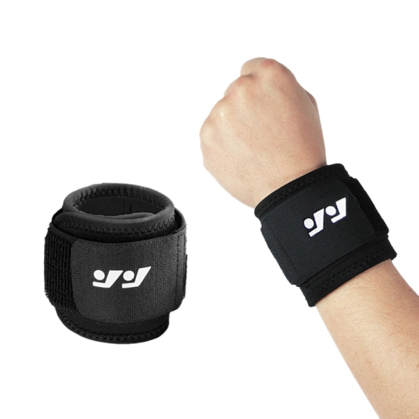 2-pak håndledskompressionsstrop og håndledsstativ sportshåndledsstøtte til fitness, vægtløftning, senebetændelse, justerbar (sort)