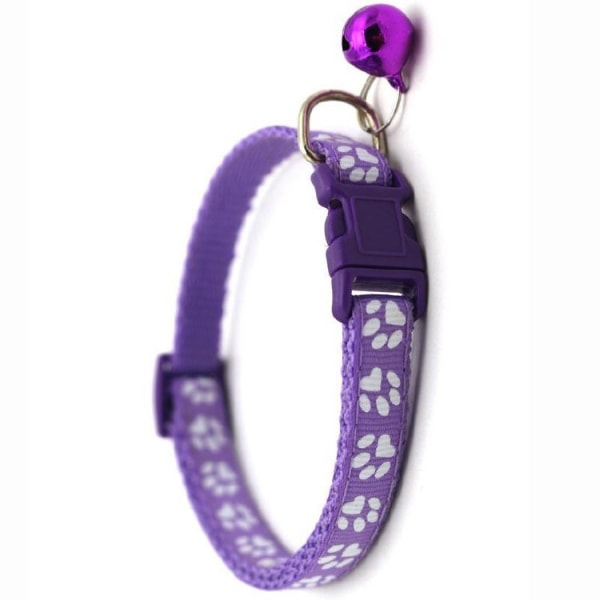 Hundhalsband Andas Nylon Pet Halsband Justerbar Liten och Purple