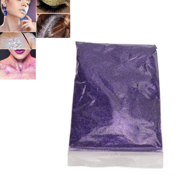 Extra Fine Glitter 50g Kiiltävä Sparkles Upea silmiä hivelevä laajasti käytetty helposti poistettava Craft Glitter kynsikorttikasvoille Purple