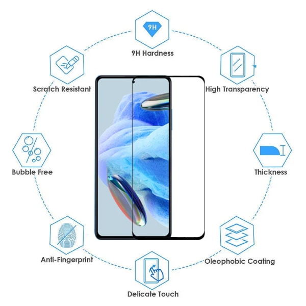 Härdat glas för Xiaomi Redmi note 12 pro