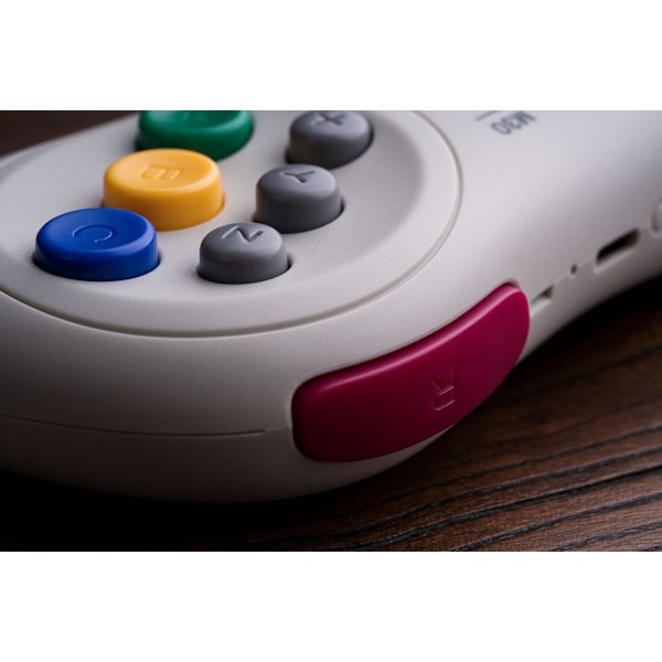 M30 Trådløs Bluetooth Controller Retro Gamepad til Switch, PC Windows, MacOS, Android, Raspberry Pi med Sega Genesis & Sega Mega Drive Style (Hvid White