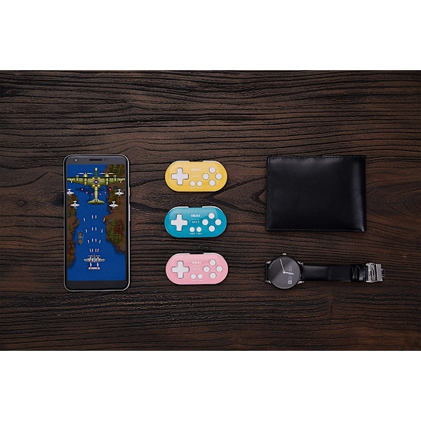 Zero 2 Bluetooth Gamepad Nyckelring Storlek Mini Controller för Blue