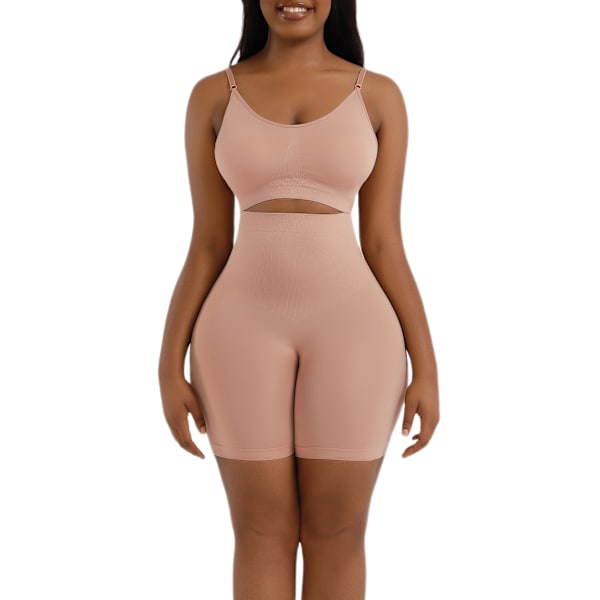 Löparcrop top gym hög midja sport shorts set storlek M