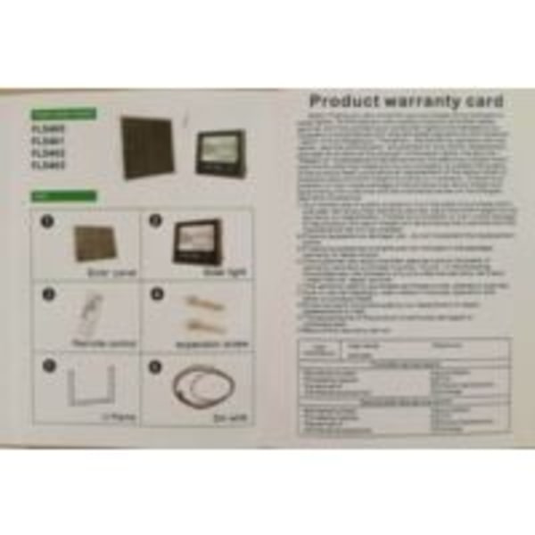 10W 550Lm 3,2V/5,5Ah Solcelle LED-projektør - Dagslys Hvid 6000K