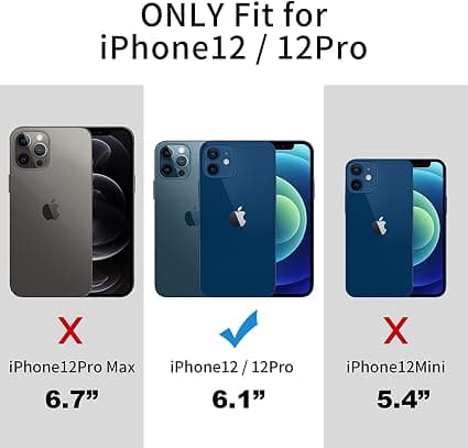 Kompatibel med iPhone 12 Cover/iPhone 12 Pro Cover (2020), El