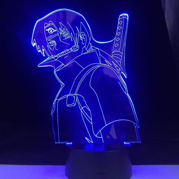 Naruto Kakashi Uchiha Sasuke 3D Illusion Natlampe Sm