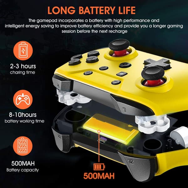(Uusin versio) Switch-ohjaimet Switch/Switch Lite -konsoleille,