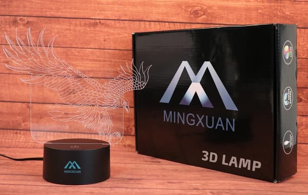 3D Ørne Natlampe 7 Farve LED Touch Bord Skrivebordslamper Fash