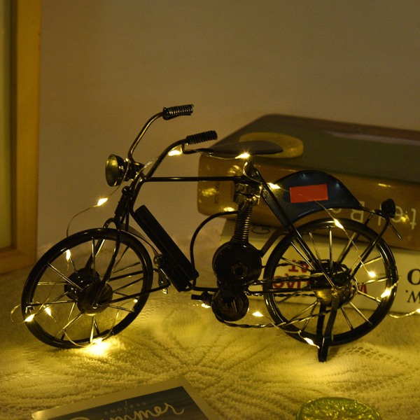 Miniatyr cykelmodell metall cykel hantverk hem skrivbord dekoration prydnader gåvor