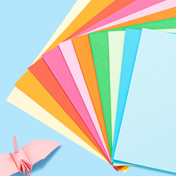 100 ark Origami-papper Flerfärgat DIY Roligt Cartoon Djur Färgglatt Papper för Förskola Hem