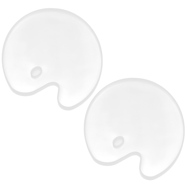2 st DIY Silikon Gjutform Handgjord Palettform Oval Form Måleri Konst Hantverksmaterial