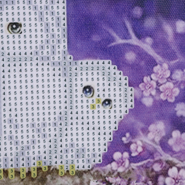 DIY Handgjord Rhinestone Broderi Målning Korsstygnskit Hantverk för Hemväggsdekor