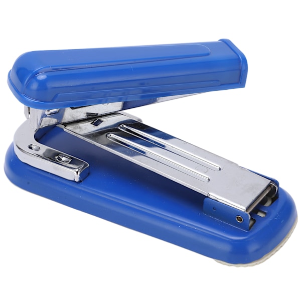 Häftpistol 360 grader roterbar halkfri dyna ergonomisk design ansträngningsbesparande 20 arks kapacitet 100 häftklamrar skrivbordsstapler blå