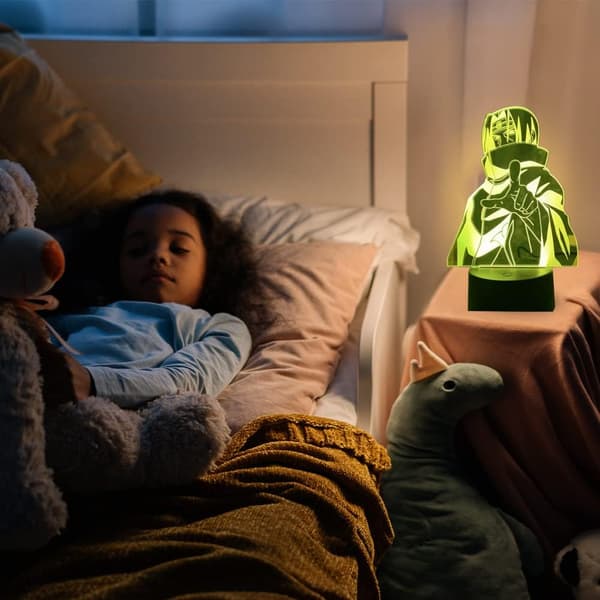 Anime LED Nattlampe, 7 Farger USB-Lading 3D Touch Illusjon