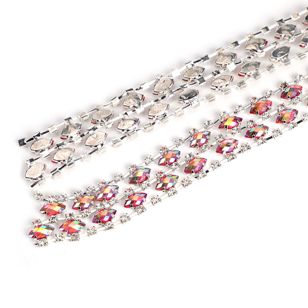 DIY Imitert Diamant Mesh Wrap Rull Krystall Rhinestones Bånd Bryllupsdekor