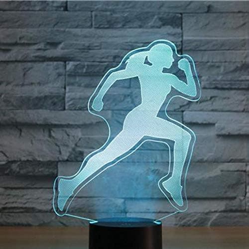 3D Løbe Natlampe Illusion Natlampe 7 Farver Cha