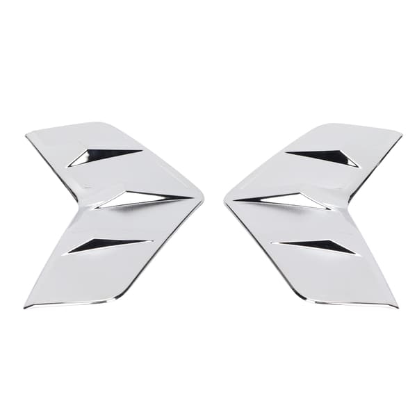 2 st/set Front dimljus ögonbryn trim ABS förkromning Ersättning för RAV4 2019‑2020