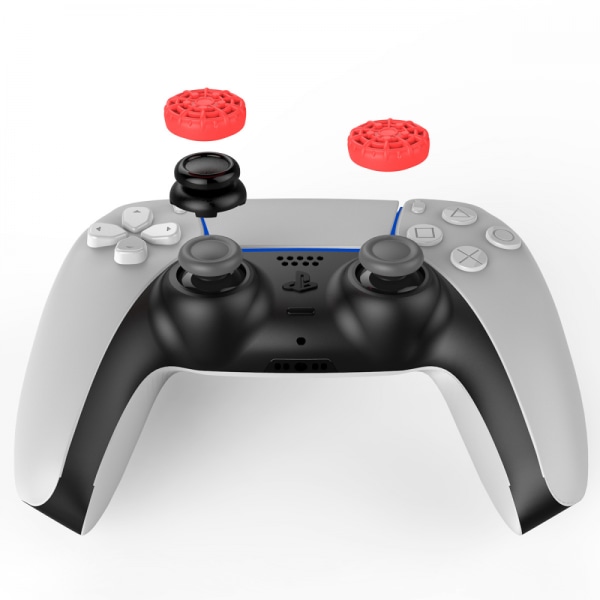 Tumgrepp för PS4 & PS5, 4 par/8 st ersättningssilikontumgrepp, joystick-skyddskåpa för PS4 & PS5-kontroller