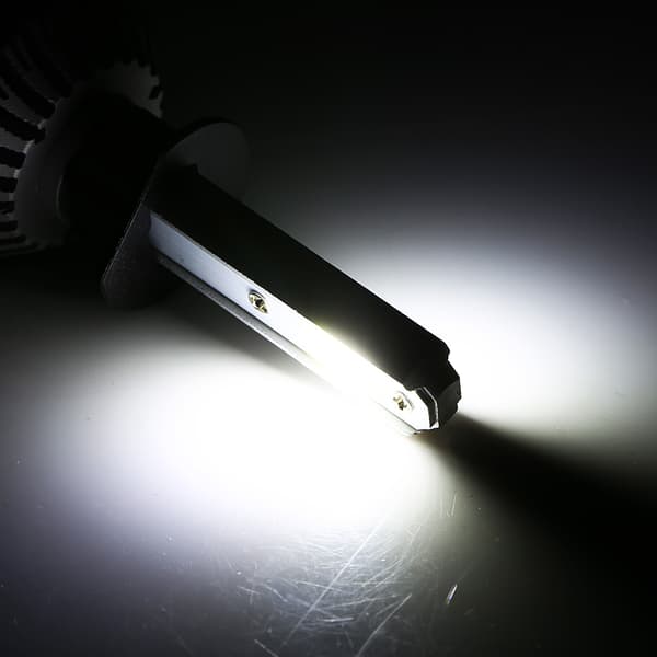 2 stk S2 72W 8000lm Bil LED Hovedlys COB Hodelyspærer Hvit 6500K H7