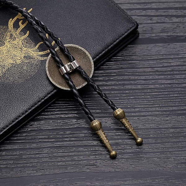 Fashion Western Cowboy Tie Shining Long Star Texas Bolo Tie