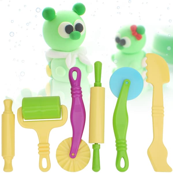 6 stk. Plastic Clay Dough Modeling Tool Børn Uddannelsesmæssig Læring DIY Kit