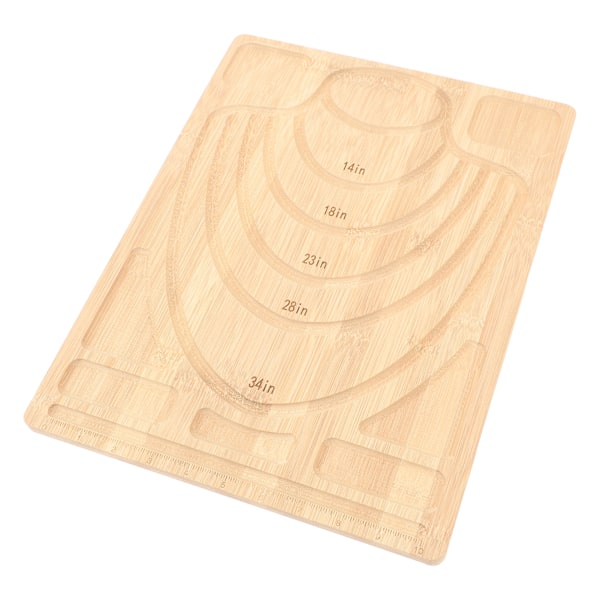 Perleplader til smykkefremstilling Multifunktion DIY Bambus Combo Perleplade til halskæde armbånd Fremstilling Smykke Display Bakke