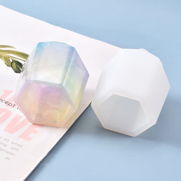 DIY Kop Resin Silikoneform, Håndværk Makeup Børsteholder Organ