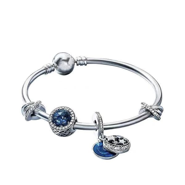 Sølv Armring Wrap Armbånd til Hende, Lagdelt Boheme Armbånd