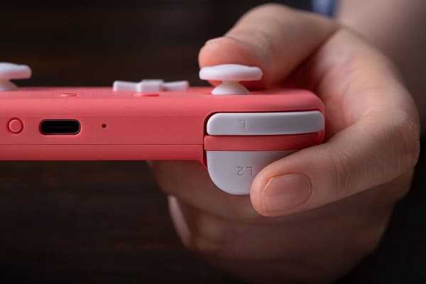 Lite 2 Bluetooth -peliohjain Switchille, Switch Litelle, Androidille ja Raspberry Pi:lle (Pinkki) Pink