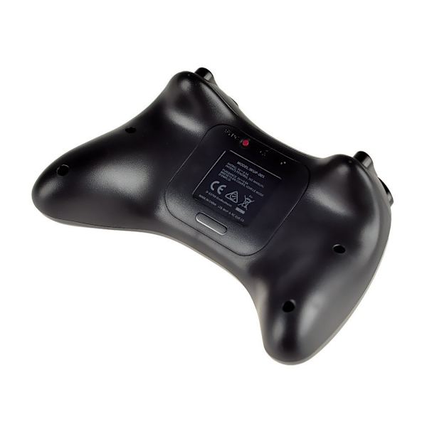 Wii U Controller, Genopladelig Bluetooth Dual Analog Controller Black