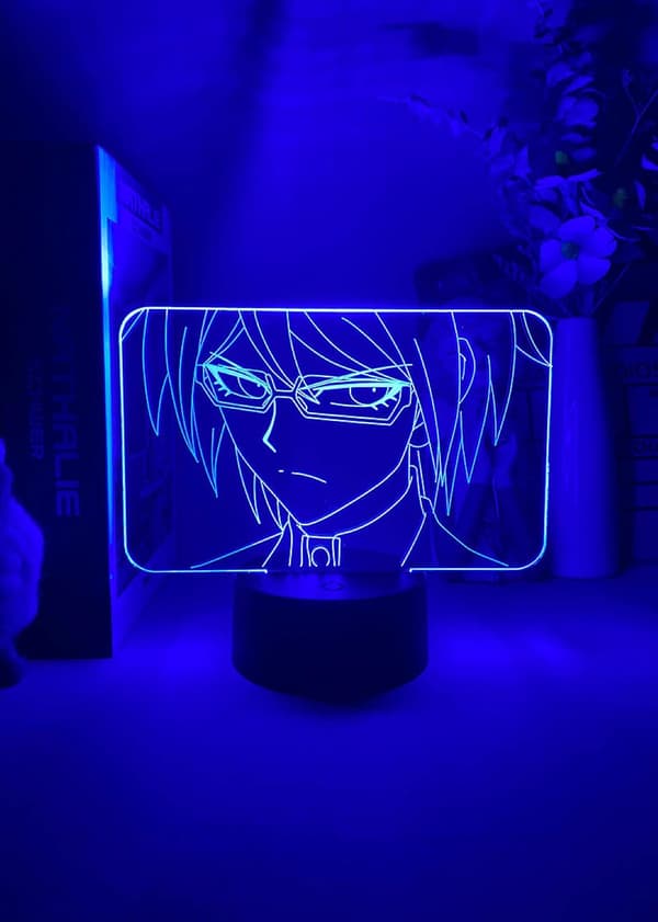 Anime LED Natlampe Togami Byakuya Figur 3D Bordlampe