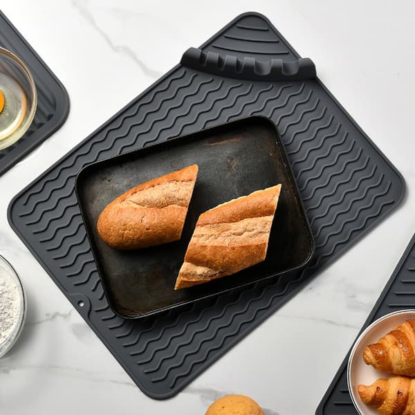 Silikone opvaskemåtte, tørremåtte til køkkenbord, He