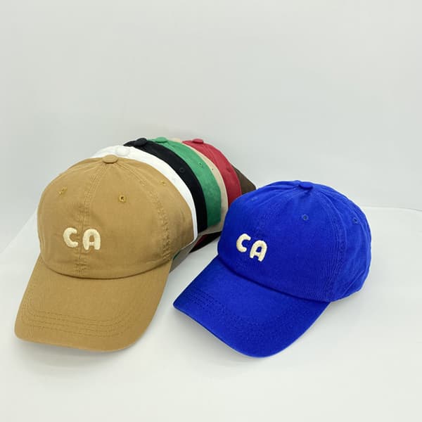 Hatt Dam enkla CA-bokstäver Broderi Sommar och höst Sh Khaki