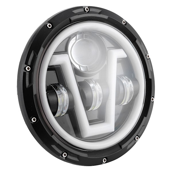 7 tommers runde LED-frontlykter Hvit Gult Lys IP67 Vanntett Passer for Jeep Wrangler JK 07-18