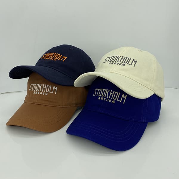 Hatt Brodert Bokstav Casual Baseball Caps Navy