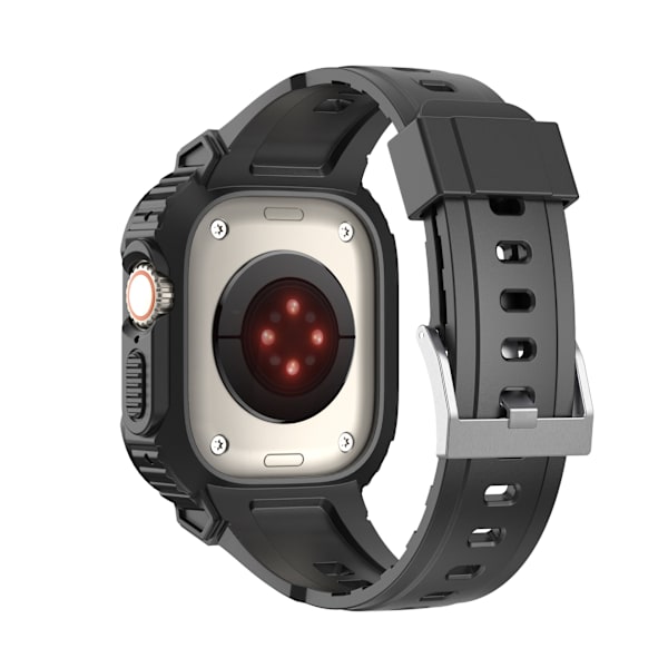 Kompatibel med Apple Watch-rem 49mm med kofangeretui, robuste remme til Apple Watch Ultra, sport, militær, beskyttende etuier, faldsikre