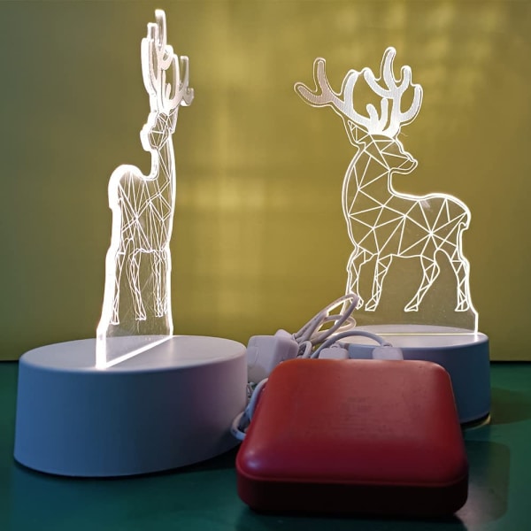3D Liten Nattlampa, Barn Sovrum Plug-in Led Ljus