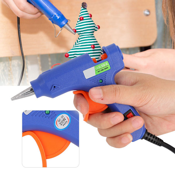 20W smeltelim pistol DIY Universal håndlaget elektrisk oppvarming profesjonelt utstyr 110‑240VEU plugg