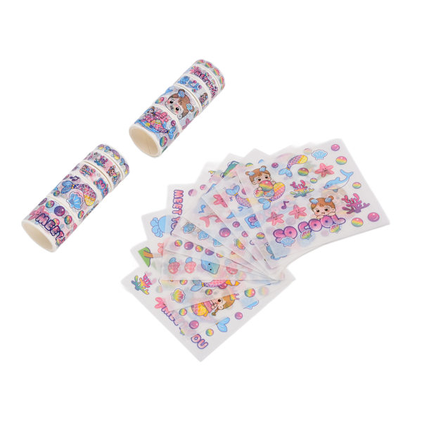 Washi-tejp 3 olika storlekar Inga rester Ingen skärning DIY-produktion Bärbar dekorativ tejp