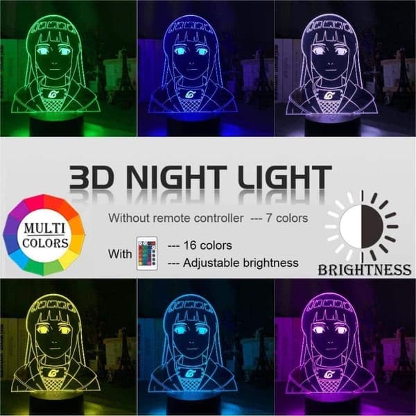 Naruto Kakashi Uchiha Sasuke 3D Illusion Natlampe Sm